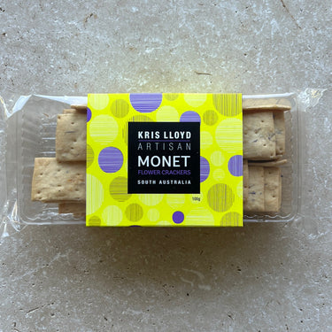 Monet Flower infused crackers